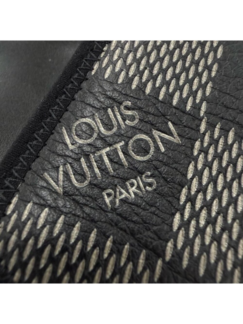 Louis Vuitton Miami Line Mules Leather Damier Giant Slide Sandals Black 9 - Picture 7 of 10